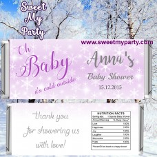 Winter Wonderland Baby Shower candy bar wrappers,(gender 4) Winter Wonderland Baby Shower candy bar wrappers,(gender 4)